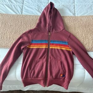 Aviator nation zip up hoodie